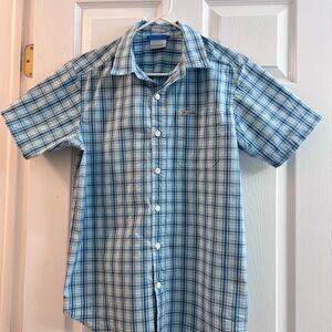 Columbia Light Blue Checkered Men's Shirt